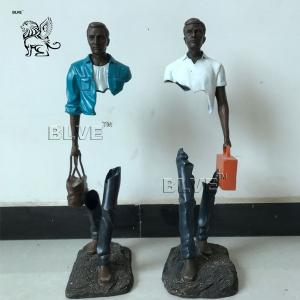 Wholesale Abstract Art Bruno Sculptures Life Size Bronze Les Voyageurs Statues from china suppliers