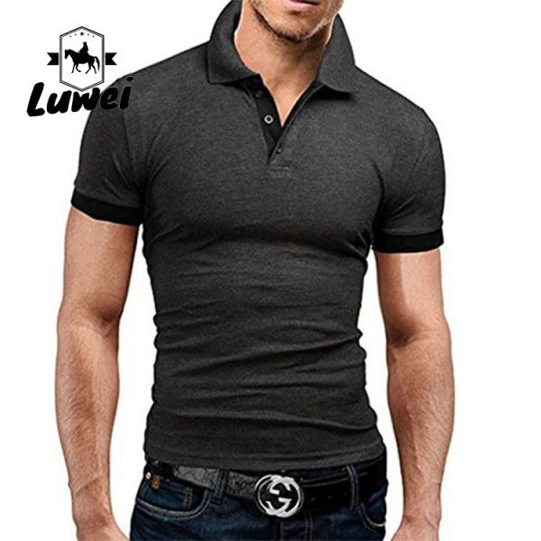 Summer Oversized Cotton Polo T Shirts Short Sleeve With Embroidery Logo