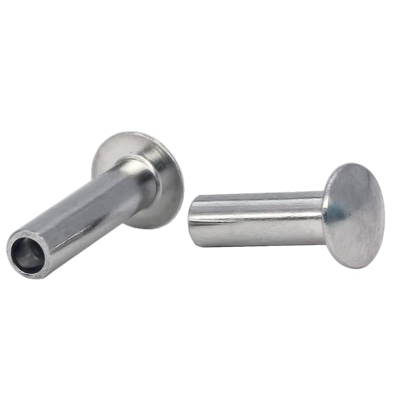 Bright Finish Truss Head Semi Tubular Rivets For Fastening And Decoration