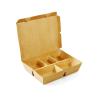 Buy cheap Disposable 5 Squares Wood Pulp Paper Lunch Box for Eco-friendly Fast Food from wholesalers