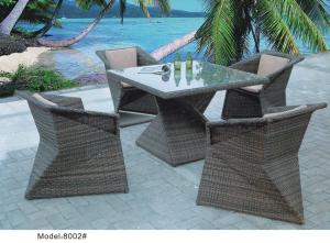 Wholesale 5-piece PE wicker rattan outdoor patio dining set-8002 from china suppliers