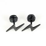 Punk Ear Stud Earrings For Men Hip Hop Jewelry Gift Stainless Steel Screw Back
