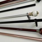 22 Inch Single Track Ceiling Mount Steel Pipe Curtain Rods