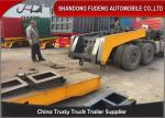 Tri Axle Steel Detachable Gooseneck Trailer For Heavy Equipment Transport