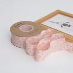 Embossed Floral Lace Trim 25mm Polyester Champagne Lace Ribbon