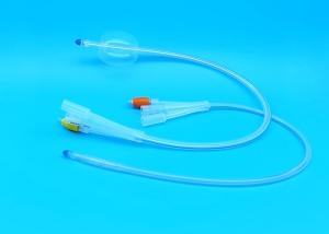 Wholesale 20 Fr / 22 Fr / 24 Fr Silicone 3 Way Foley Catheter 3 - 30ml Balloon Capacity from china suppliers