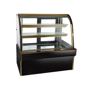 Wholesale Double Arc glass Commercial Cake Display Freezer With Convenient Casters from china suppliers