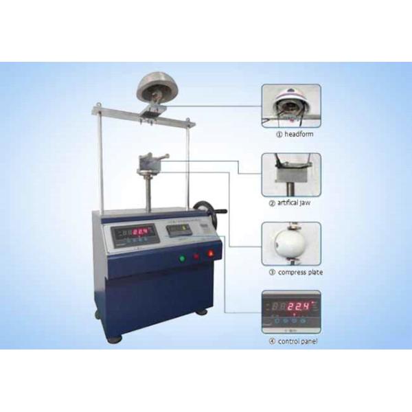 Safety Helmet Shock Absorption And Penetration Tester , Helmet Lateral Rigidity Tester