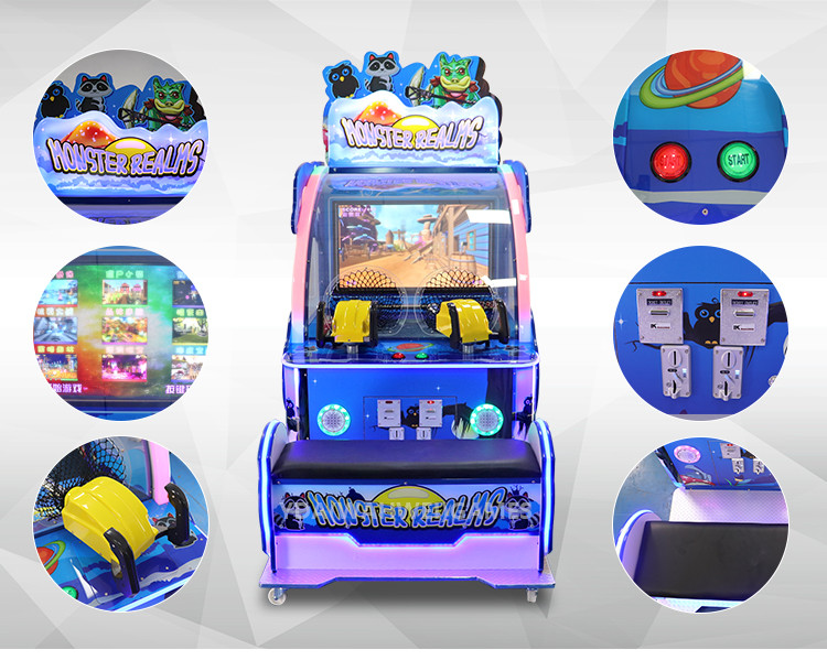 Monster Shooting Ball Redemption Arcade Machines For Amusement Park 3d Vr Vision Consoles