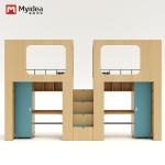 Support customization Myidea Office Furniture Colorful Wood Children Bunk Bed