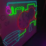 Station neon sign shopping mall neon wall sign handmade custom neon sign