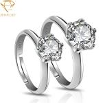 3A Cubic Zirconia Adjustable Wedding Rings For Arthritic Fingers