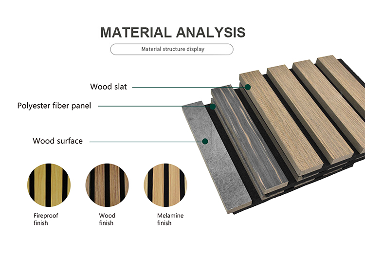High Density Black MDF Vertical Wood Slat Wall Panel For Wall Decoration