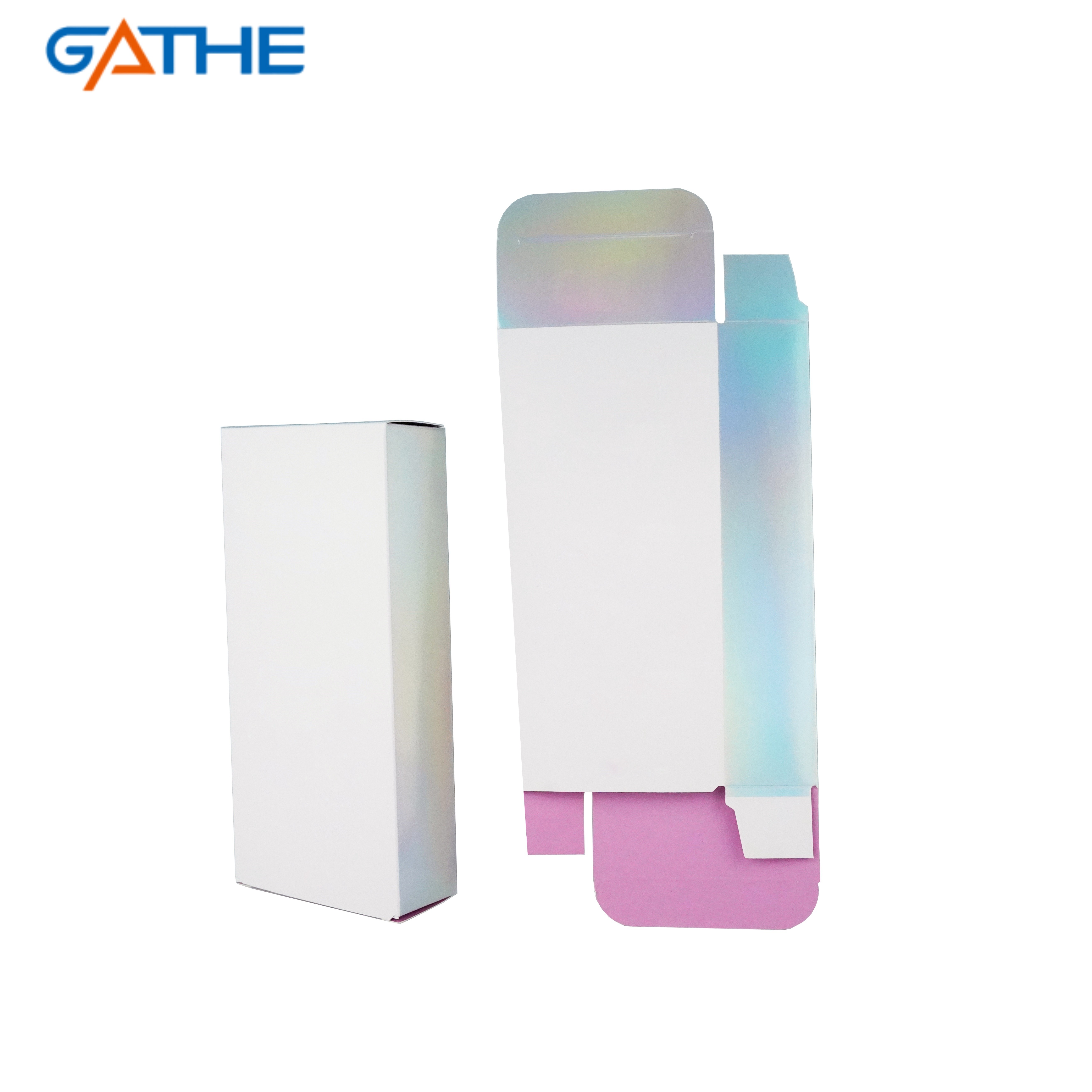 Custom Logo Luxury Laser Color Folding Gift Box Cosmetic Lipstick Storage Packaging Box