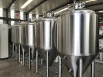 380V 500L 1000L Industrial Beer Brewery Equipment / Beer Plant Steam Heating