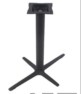Wholesale Cast Iron Cross Table bases Black wrinkle Zinc Powder Coated Restaurant Table Bar Table from china suppliers