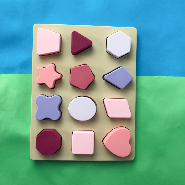 Silicone Educational Toys DIY Geometry 3D Jigsaw Puzzle Customized