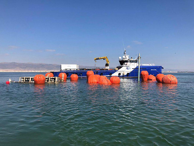 Salvage Operations Inflatable Marine Airbags Heavy Cargo Flotation Underwater Lifting Bags