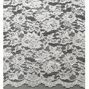 Buy cheap Nylon Bridal Lace Fabric With Flower and Leaf Pattern from wholesalers