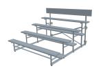 Portable Metal Bleacher Seats , Aluminum Stadium Bleachers For Sports Field
