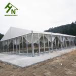 10x20m Outdoor Wedding Glass Roof Clear Wall Marquee 150 200 People Capacity