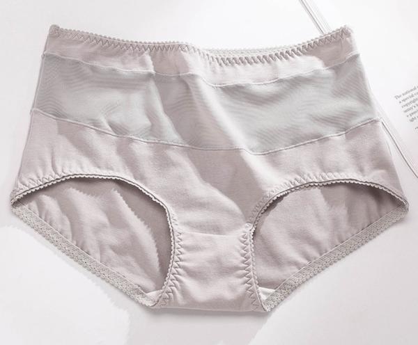 Womens High Waisted Underwear Plus Size Thongs Seamless Sexy Hollow Out
