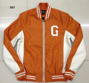China 007 Men's pu fashion baseball jacket coat stock on sale