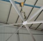 Energy Saving 2500mm Industrial Big Ceiling Fan Silent High Volume Low Speed For