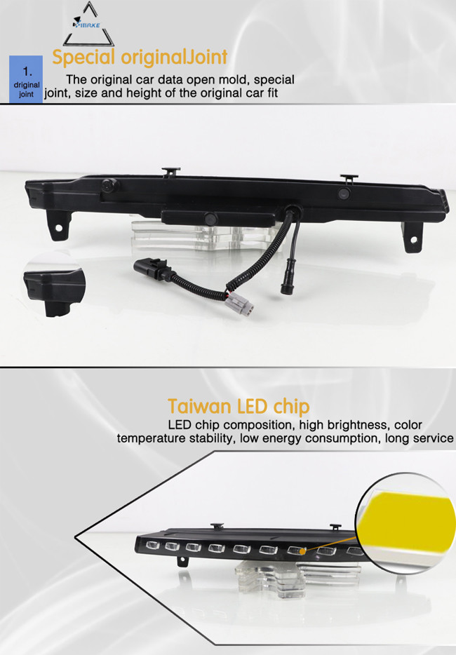 Led Fog Bulb Daytime Running Light Drl For Audi Q7 2009 - 2015 With Yellow Light