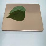 high quality 8k rose gold color stainless steel sheet aisi201quality 4x8