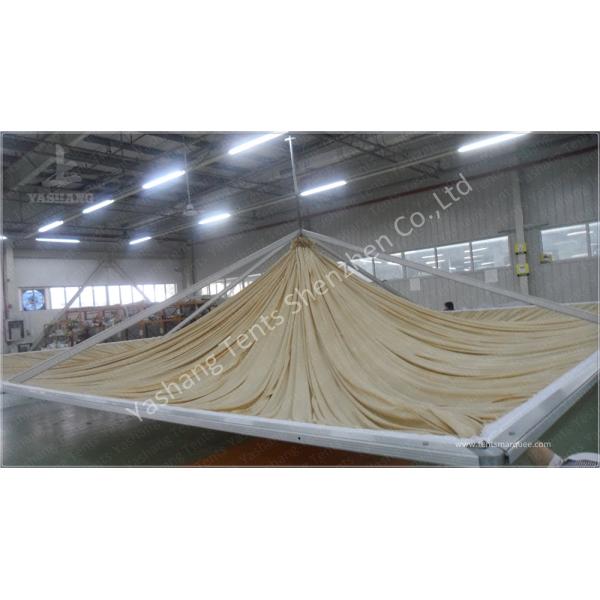 Replacement Tent Parts Decorative Lining Satin Cloth / Trevira CS Material