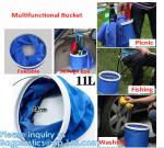 Multifunctional Outdoor Fishing Bucket Car Washing Portable Folding Collapsible