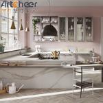 Italian Style Cabinets Solid Wood Kitchen Cabinet with E1 Material Grade and