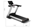 Silent Aerobic Equipment Electric Commercial Treadmills Custom Folding
