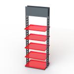 5 Shelves Heavy Duty Display Stand Auto Parts Display Racks For / POP Oil