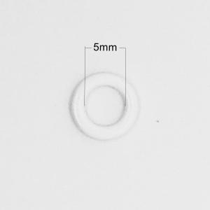 Wholesale Metal Nylon Coated Bra Strap Rings 5mm , O Ring Bra Strap Buckle from china suppliers