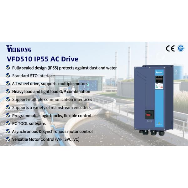 VEIKONG VFD510: A High-Performance IP55 Vector Drive for Optimal PMSM Control.