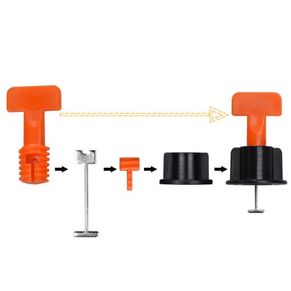 Floor Construction Tile Leveling System 0.1 Kg For Smooth Installation