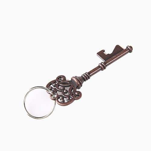 Die casting antique key shape beer bottle opener, innovative wedding favor,