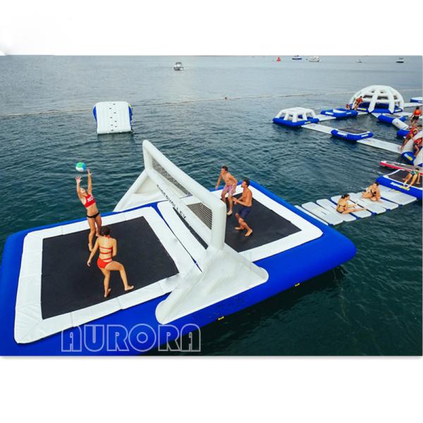 Yellow Inflatable Water Park Games Volleyball Field Beach Inflatable Volleyball