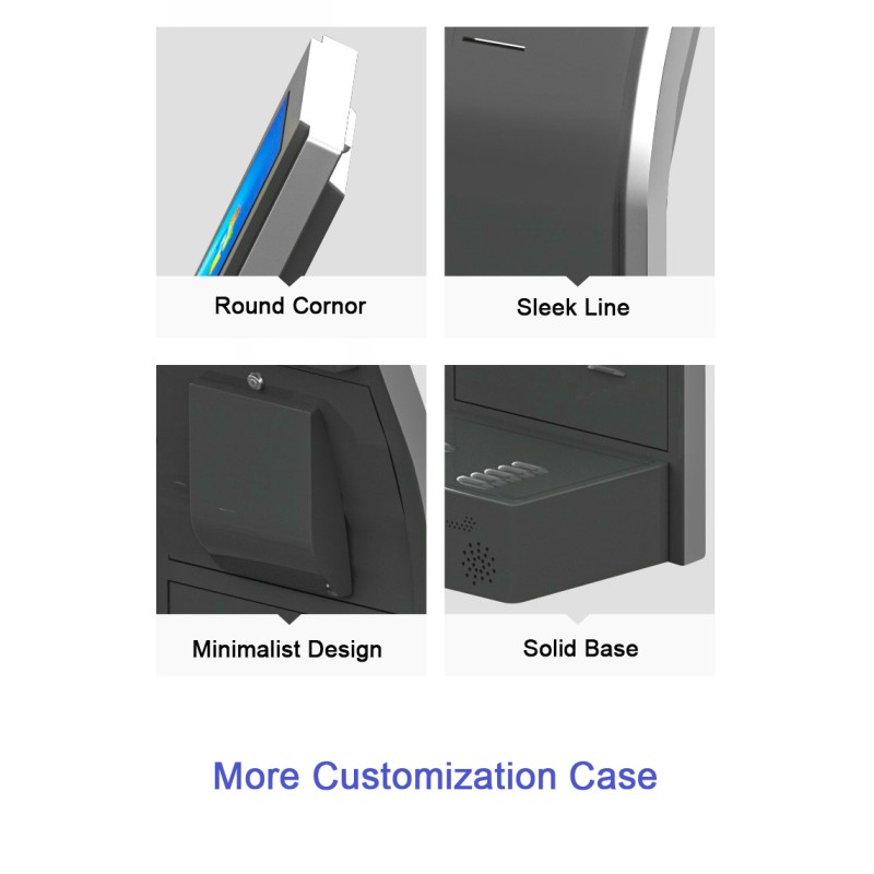 Indoor Bank/Hospital QMS Queue Management System with Ticket Dispenser Queue Kiosk Token Number Queuing Machine