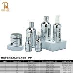 60g Cream Jar 20ml 30ml 100ml 120ml 150ml Pump Bottle Silver-Plated Bright Glass