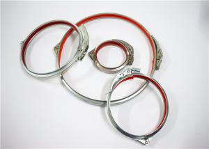 Wholesale Ventilation Air Duct Heavy Duty Hose Clamps White Silver Seamless Connection from china suppliers