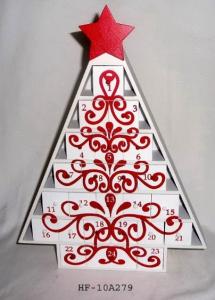 China Hotsale Wooden Christmas Tree Advent Calendar, christmas gifts, holiday gifts, family gift on sale
