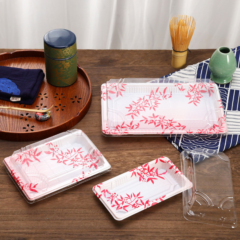 Non Microwavable Disposable PS Sushi Food Box