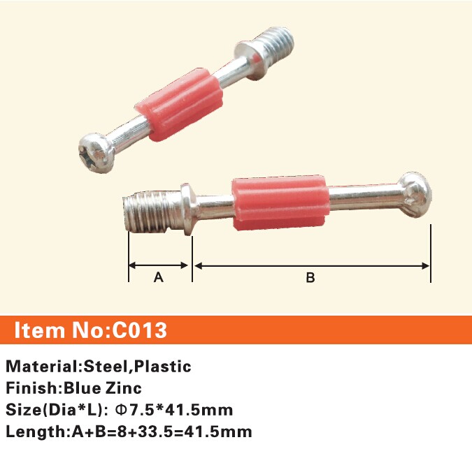 C013 Furniture connecting fittings:Steel bolt
