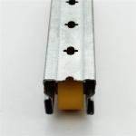 Yellow Wheel JY 2046A Metal Roller Track SGCC Roller Channel Track
