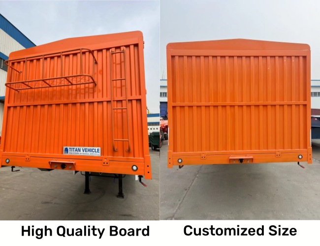 TITAN 3 Axle Fence Semi Trailer for Sale  60 Tons of Trailer Stakes (2)