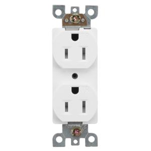 Wholesale Electrical Standard Grounding Duplex Receptacle 15A 125V from china suppliers
