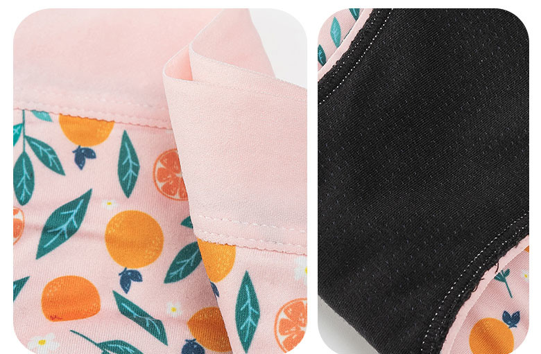 Sustainable Period Panties For Teenagers Cotton Breathable High Absorbent 4 Layers